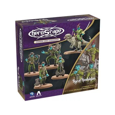 Heroscape Chain Gruts and Ramosaur Rider Army Expansion - EN-RGS02888