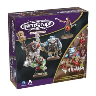 Heroscape Crimson Widow and Dreadnoughts of Caraway Cavern Army Expansion - EN-RGS02844