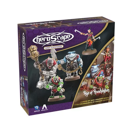 Heroscape Crimson Widow and Dreadnoughts of Caraway Cavern Army Expansion - EN-RGS02844