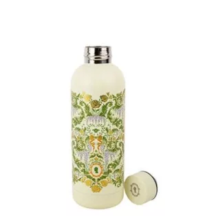 500ml Insulated Bottle - Green damask flourish - Bridgerton-MAP4040