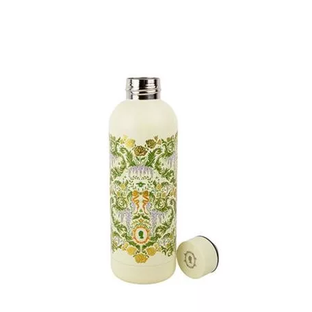 500ml Insulated Bottle - Green damask flourish - Bridgerton-MAP4040