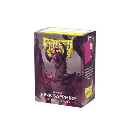 Dragon Shield Sleeves - Matte Standard size - Pink Sapphire (100 Sleeves)-AT-11061