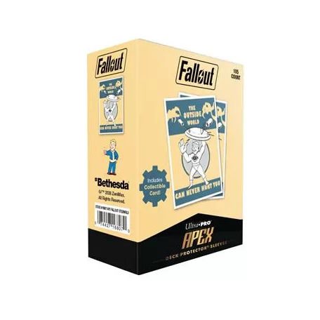 UP - Fallout - Vault Boy - The Outside World 105ct APEX DECK PROTECTOR® Sleeves for Tabletop Gaming-16807