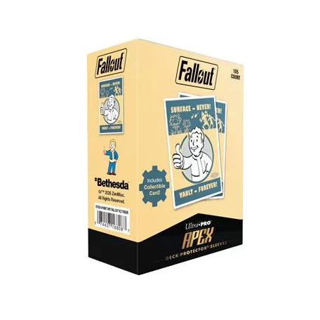 UP - Fallout - Vault Boy - Surface - Never! Vault - Forever! 105ct APEX DECK PROTECTOR® Sleeves-16808