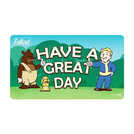 UP - Fallout - Vault Boy - Have a Great Day Playmat for Tabletop Gaming-16810