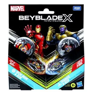 Beyblade X Marvel Collab Iron Man 4-80B vs. Thanos 4-60P-G0287ES0