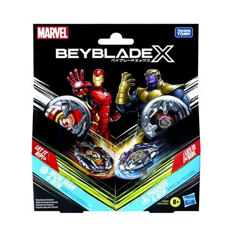 Beyblade X Marvel Collab Iron Man 4-80B vs. Thanos 4-60P-G0287ES0