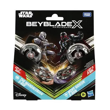 Beyblade X and Star Wars Collab The Mandalorian 3-60F vs. Moff Gideon 3-80N-F9589ES0