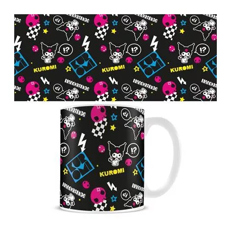 KUROMI (FUNKY PATTERN) WHITE MUG-MG2403370C