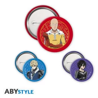ONE PUNCH MAN - Badge Pack - Saitama, Genos & Sonic-ABYACC603