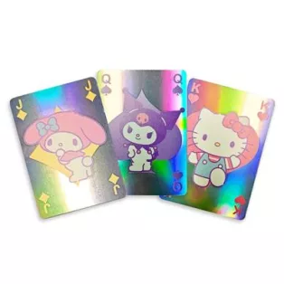 Hello Kitty & Friends - Holographic Playing Cards - Cupcake - French-suited Deck 54 Cards-