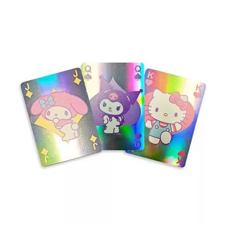 Hello Kitty & Friends - Holographic Playing Cards - Cupcake - French-suited Deck 54 Cards-