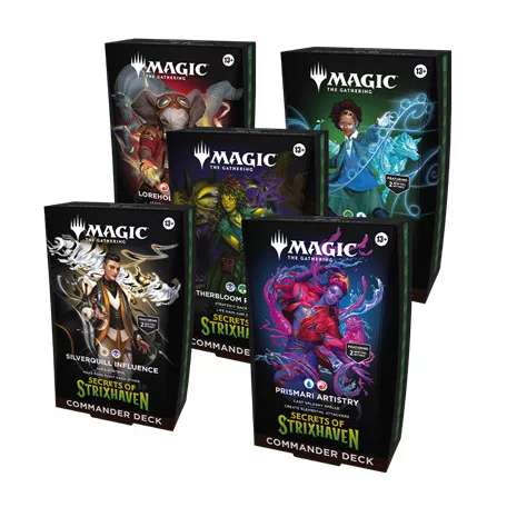 MTG - Secrets of Strixhaven Commander Deck Display (5 Decks) - FR-D53391010