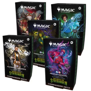 MTG - Secrets of Strixhaven Commander Deck Display (5 Decks) - IT-D53391030