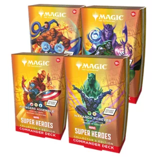 MTG - Marvel Super Heroes Collector's Commander Deck Display (4 Decks) - EN-D53620000