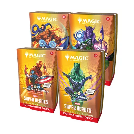 MTG - Marvel Super Heroes Collector's Commander Deck Display (4 Decks) - EN-D53620000