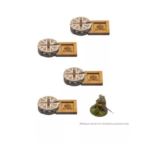 Bolt Action MDF Unit Pin Markers - Great Britain-408800013