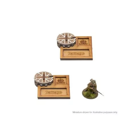 Bolt Action MDF Vehicle Pin Markers - Great Britain-408800014