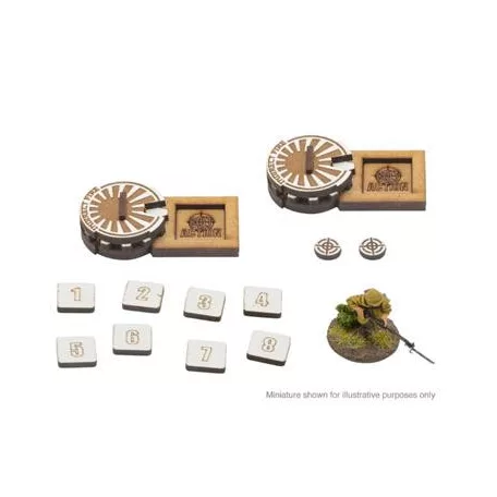 Bolt Action MDF Artillery zooming in Markers - Japan-408800021