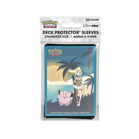 UP - Lillie and Clefairy 65ct DECK PROTECTOR® Sleeves for the Pokémon Trading Card Game-16757
