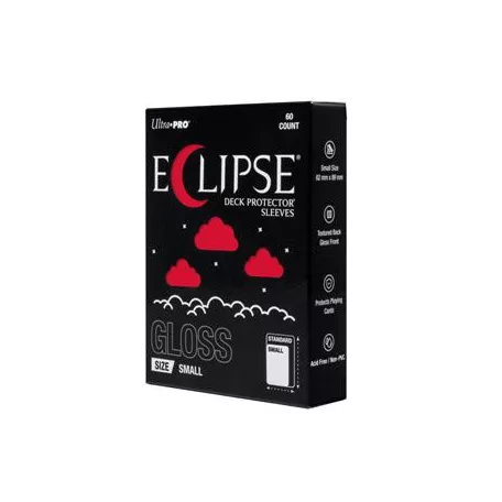 ECLIPSE® Gloss Small DECK PROTECTOR® Sleeves: Apple Red - 60ct-16714