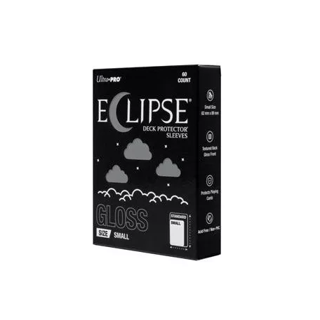 ECLIPSE® Gloss Small DECK PROTECTOR® Sleeves: Smoke Grey - 60ct-16719