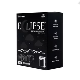 ECLIPSE® Matte Standard DECK PROTECTOR® Sleeves: Jet Black - 105ct-16680