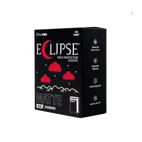 ECLIPSE® Matte Standard DECK PROTECTOR® Sleeves: Apple Red - 105ct-16684