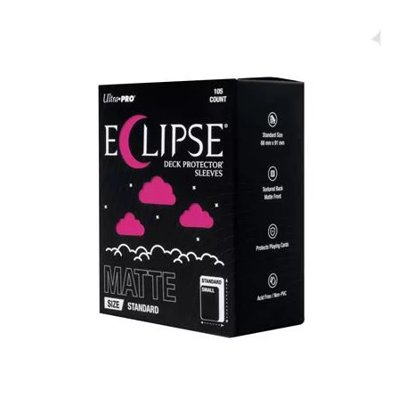ECLIPSE® Matte Standard DECK PROTECTOR® Sleeves: Hot Pink - 105ct-16688
