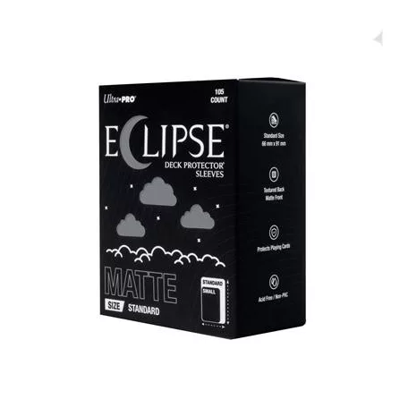 ECLIPSE® Matte Standard DECK PROTECTOR® Sleeves: Smoke Grey - 105ct-16689
