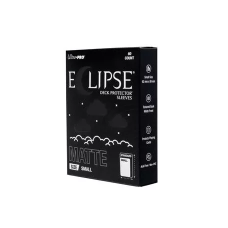 ECLIPSE® Matte Small DECK PROTECTOR® Sleeves: Jet Black - 60ct-16690