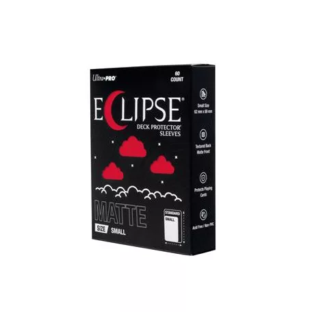 ECLIPSE® Matte Small DECK PROTECTOR® Sleeves: Apple Red - 60ct-16694