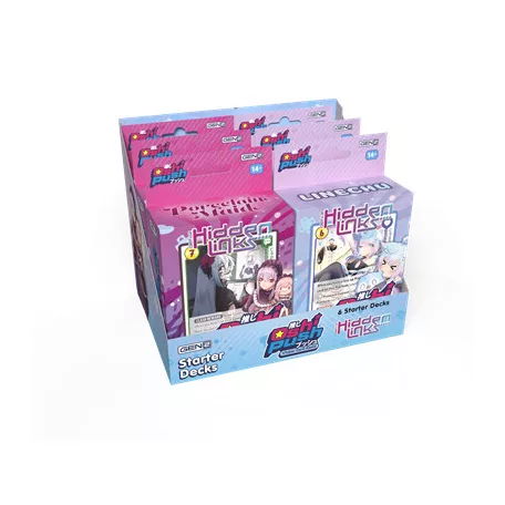 Oshi Push Set 02 Hidden Links Starter Deck Display (6 Decks) - EN-JPG6823