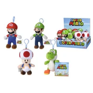 Super Mario Plush key chain, 4 Styles - CDU of 12-109231008