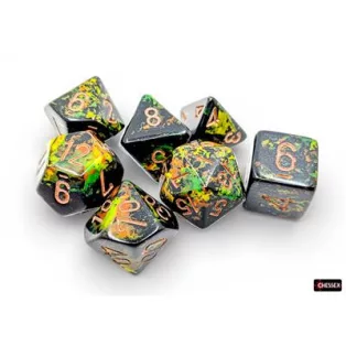 Brush Polyhedral Deep Forest/gold 7-Die Set-24405