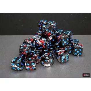 Brush Dark Side/blue 12mm d6 Dice Block (36 dice)-24808