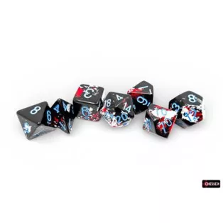 Brush Polyhedral Dark Side/blue 7-Die Set-24408