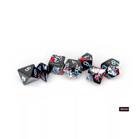 Brush Polyhedral Dark Side/blue 7-Die Set-24408
