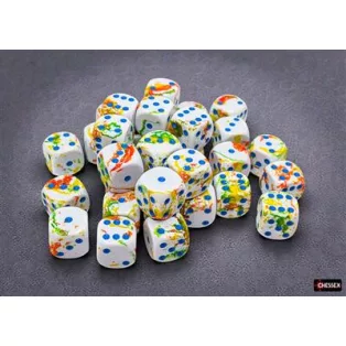 Brush Breezy/blue 12mm d6 Dice Block (36 dice)-24809