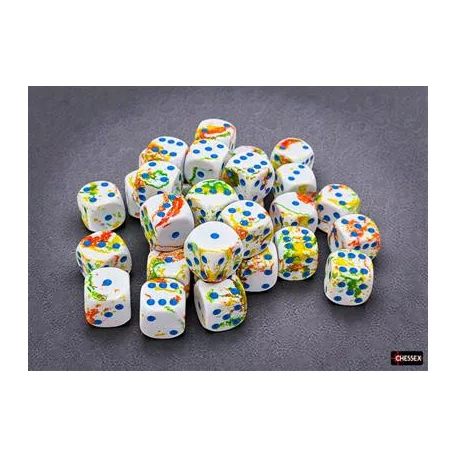 Brush Breezy/blue 12mm d6 Dice Block (36 dice)-24809