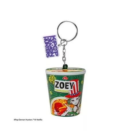 Squishy Keychain - Zoey Hamburger Noodles - KPop Demon Hunters-CR2237