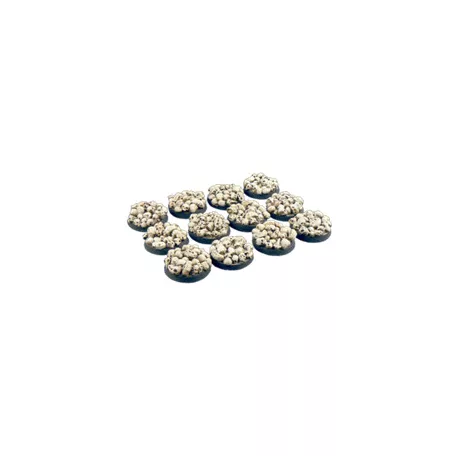 Skulls Bases, Round 25mm (5)-B01921