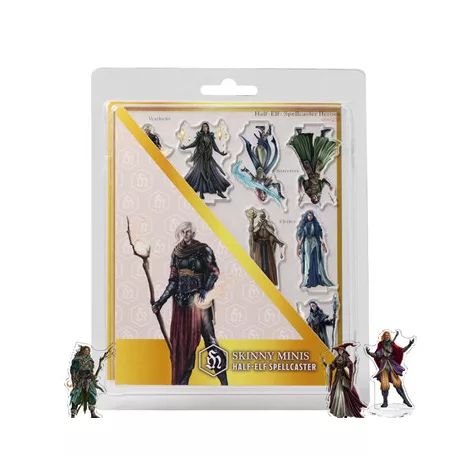 Skinny Minis - Half-Elf Spellcaster - EN-DIBSM019