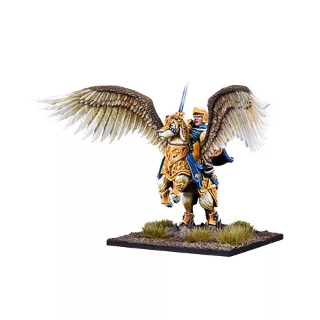 Kings of War - Muster Captain on Winged Aralez-MGKWHF201