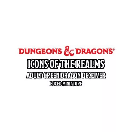 D&D Icons of the Realms: Adult Green Dragon Deceiver Boxed Miniature - EN-96399