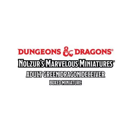 D&D Nolzur's Marvelous Miniatures: Adult Green Dragon Deceiver - EN-90850