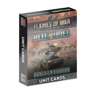 Flames of War - Blitzkrieg German Unit Cards (x42 cards) - Limited Edition-FW281GU