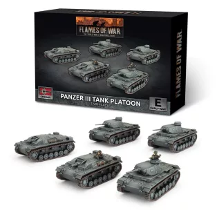 Flames of War - Panzer III/StuG III A Platoon (x5 Plastic)-GBX199