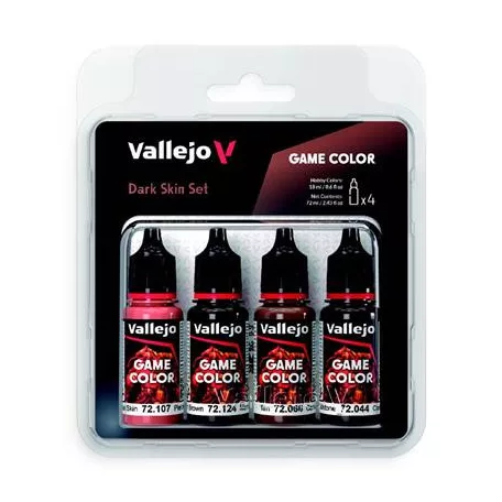 Vallejo - Game Color / 4 colors - Dark Skin Set-72387