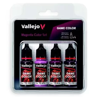 Vallejo - Game Color / 4 colors - Magenta Color Set-72388